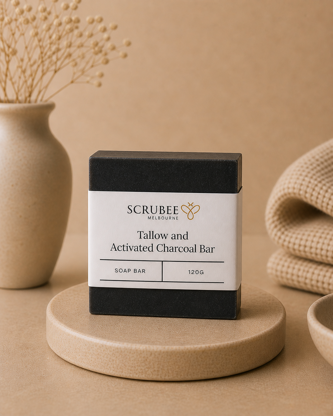 Tallow & Activated Charcoal Bar (120g)