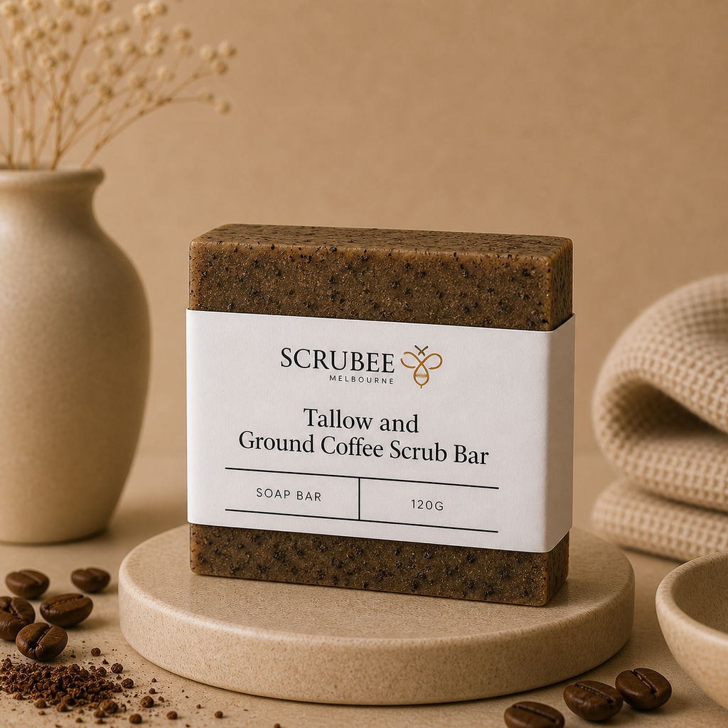 Tallow & Ground Coffee Scrub Bar (120g)